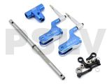  H45162QN  	 450DFC Main Rotor Head Upgrade Set/Blue 